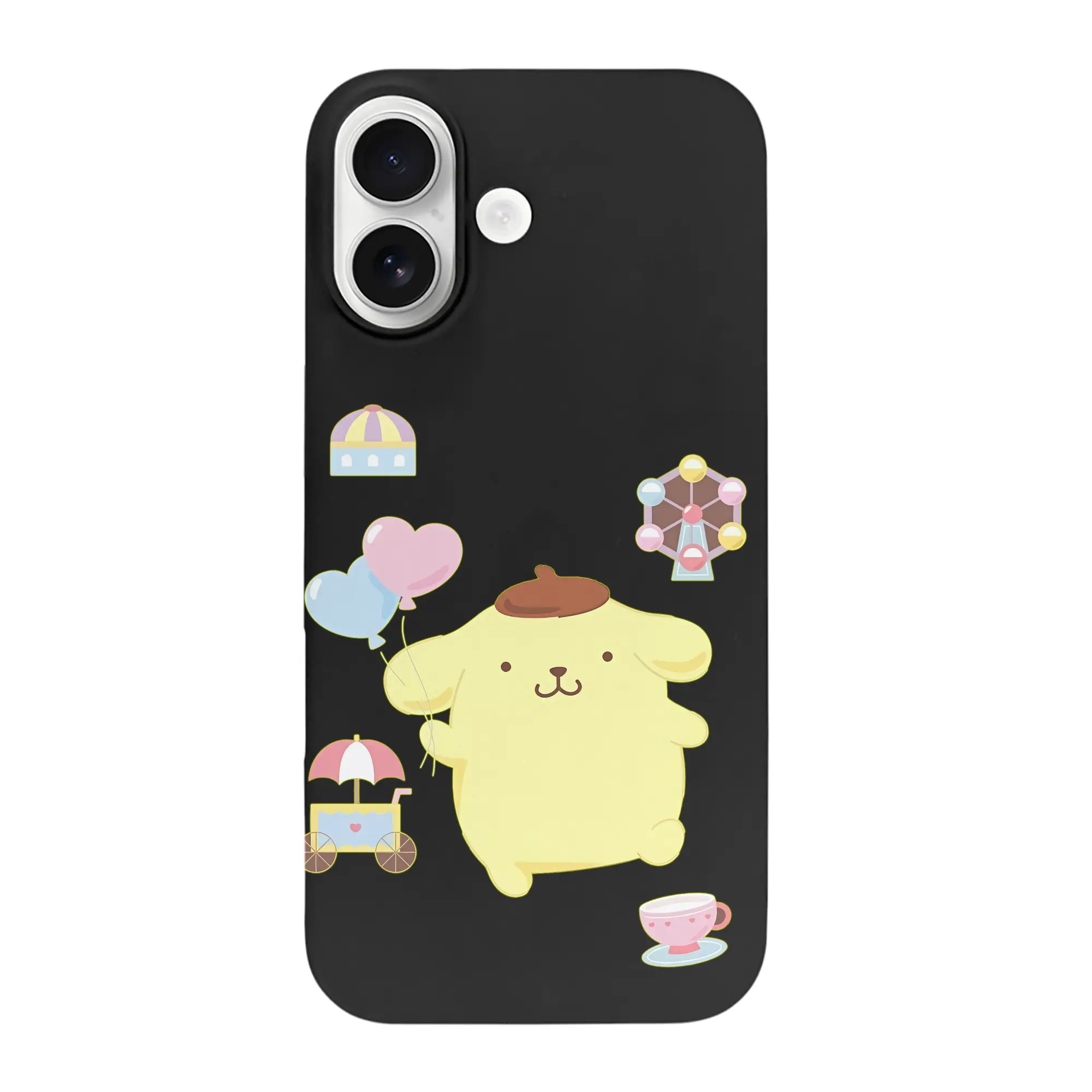 サンリオ グッズ,ポムポムプリン - iPhone 17 シリーズ シリコンケース 薄型 耐衝撃 指紋防止 ソフトタッチカバー 精密フィット 傷防止 保護ケース iPhone 17/17 Air/17 Pro/17 Pro Max 対応